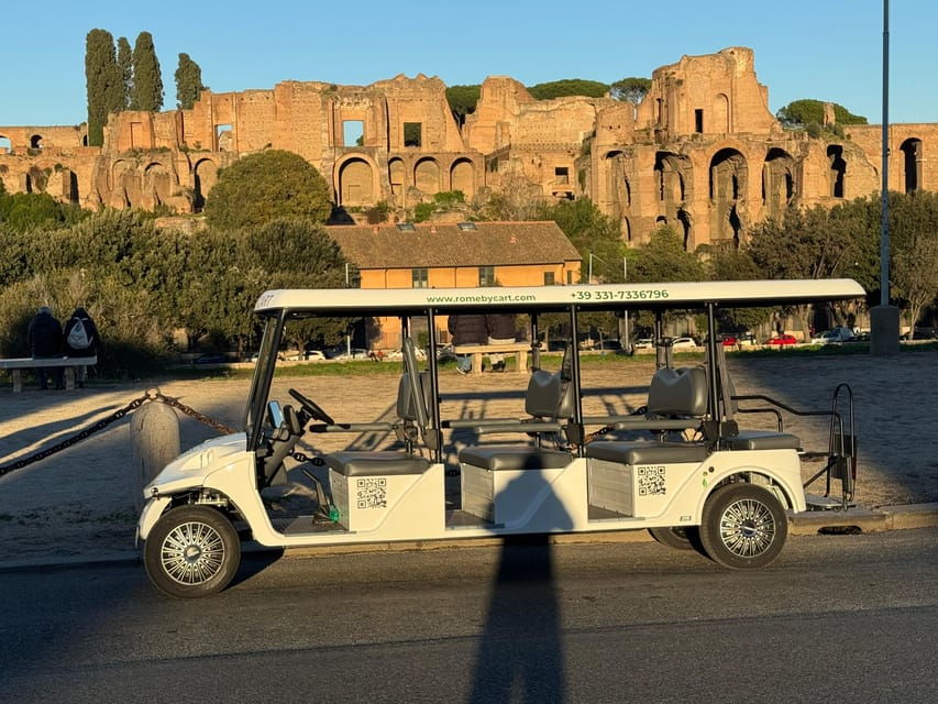 Rome: Private Golf Cart Tour in 3hours With Food Tasting - Experience the Charm of Rome in a Golf Cart