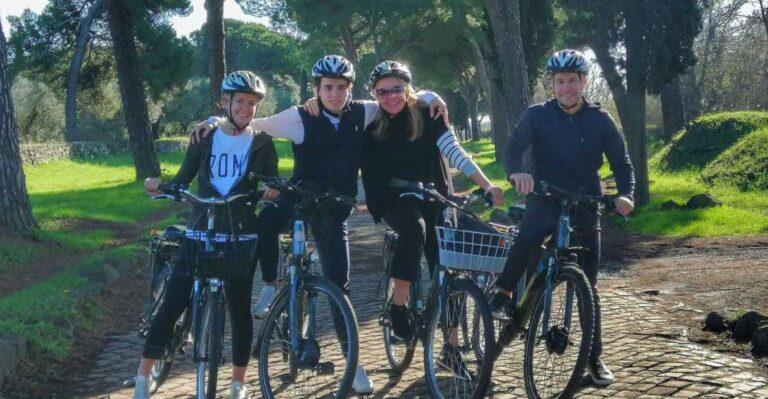 Rome:Appian Way E-bike Tour, Catacombs, Aqueducts & Transfer
