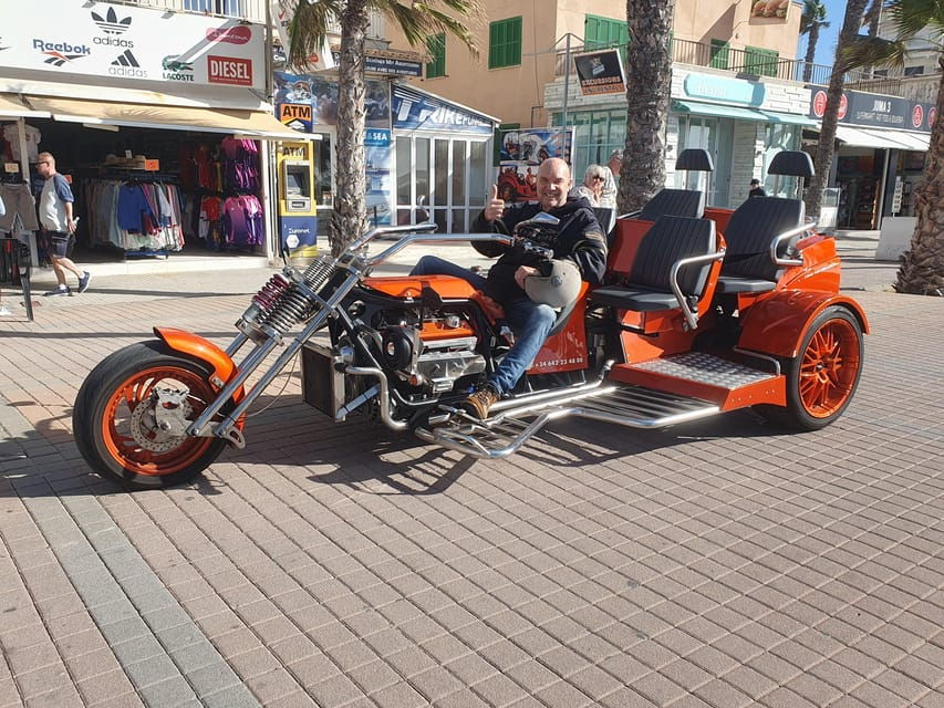 V8 Trike Tour With Driver/Guide for a Maximum of 4 Guests - Tour Overview