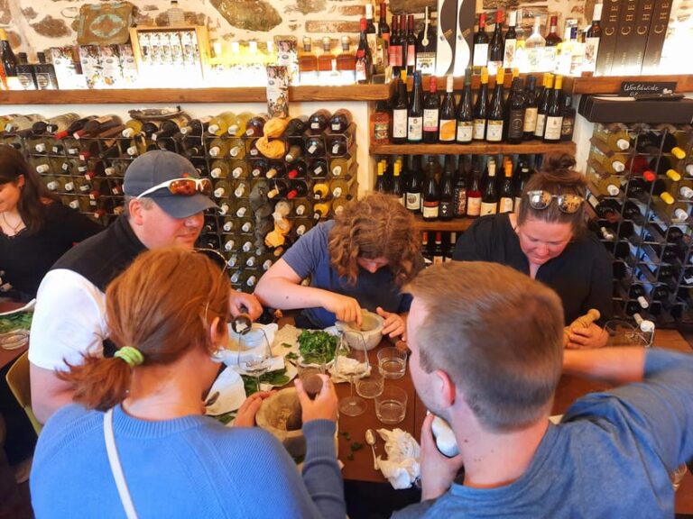 Cinque Terre: Pesto Making Class With Wine and Food Tasting