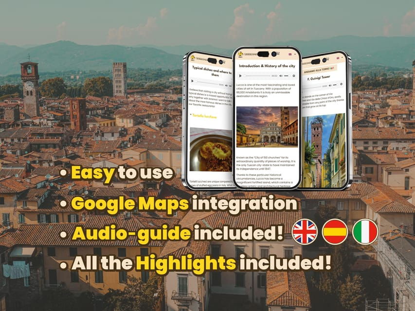 Lucca: Digital Guide Made With a Local for Your Tour - Explore Lucca at Your Own Pace