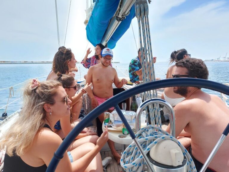 Barcelona Sailing Tour Drinks, Snacks Swim & Stunning Views