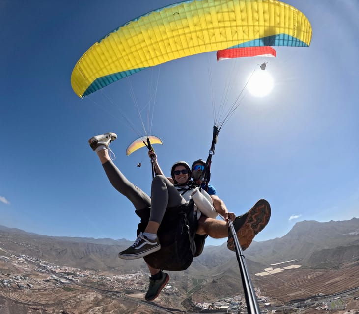 Costa Adeje: Tandem Paragliding Experience With Hotel Pickup