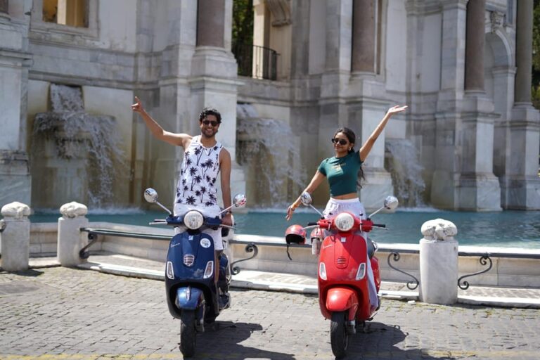 Rome: Guided Vespa Tour With Photo Stops