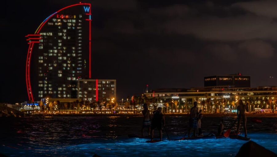Starlight Paddlesurf During the Night in Barcelona - Unlocking the Night Paddlesurf Experience