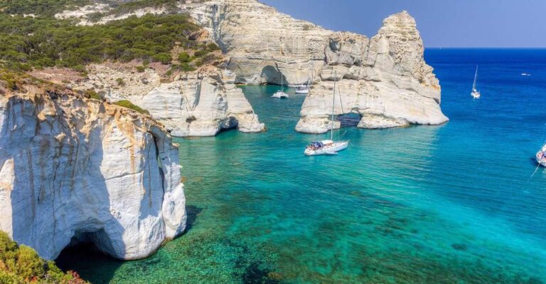 Adamas: Kleftiko Sailing Day Trip with Snorkeling and Lunch