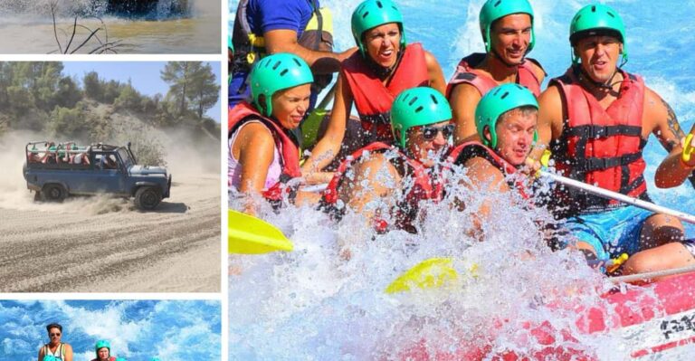 Antalya: Jeep Safari,Rafting,Canyon Visit with Lunch