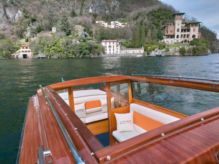 Boat Tour from Menaggio by Classic Venetian Wooden Limousine