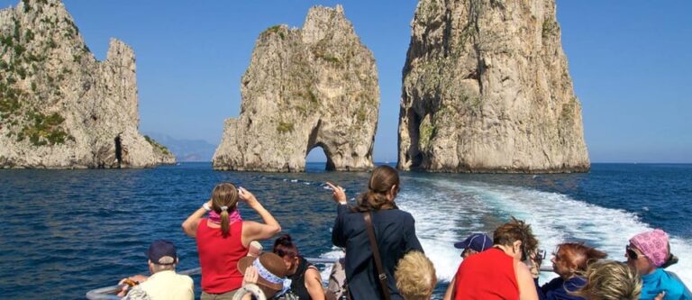 Capri boat experience from Naples