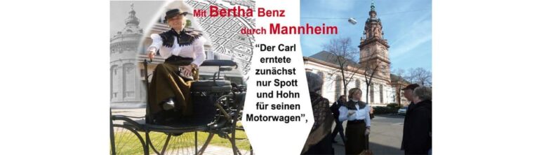 City tour Mannheim: With Bertha Benz through the city of inventors – costume tour