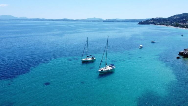 Corfu:Private Sailing Cruise to the Caves of northeast coast