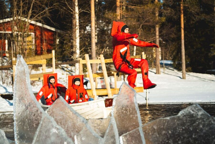 Daytime Ice Floating Rovaniemi, Frozen Lake Experience - An In-Depth Look at the Ice Floating Experience