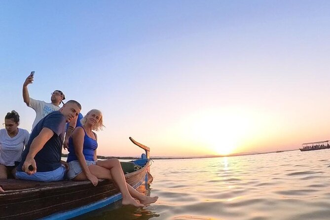 Excursion to the lagoon, sunset and boat ride.