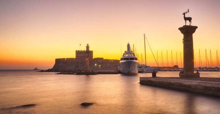 Faliraki: Evening RIB Cruise with Champagne and Sunset Views