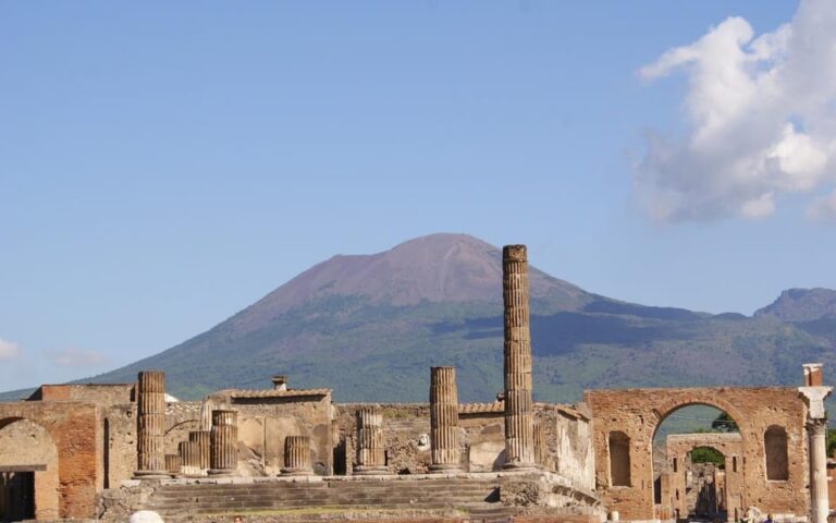From Amalfi Coast: Pompeii, Herculaneum, and Mt. Vesuvius