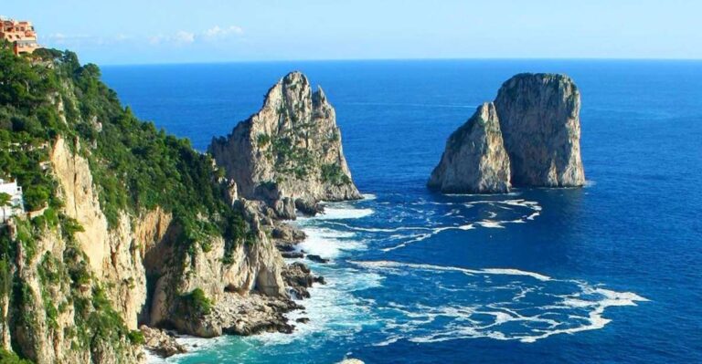 From Amalfi: Group Boat Tour to Capri with Swimming