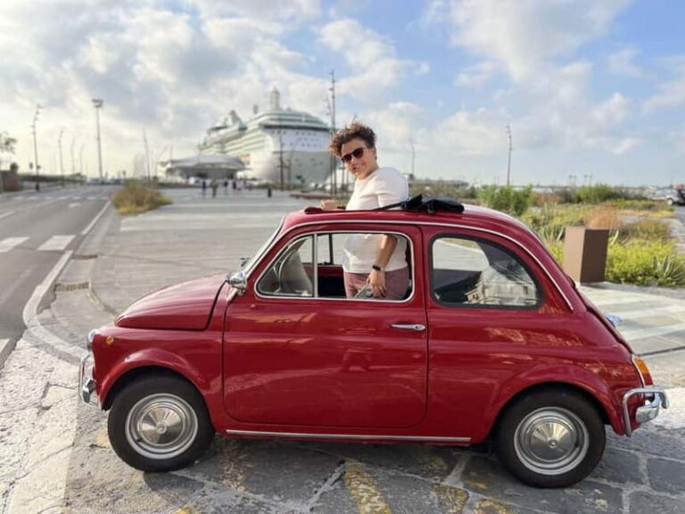 From Amalfi: Vintage Fiat 500 Amalfi Coast Tour to Positano