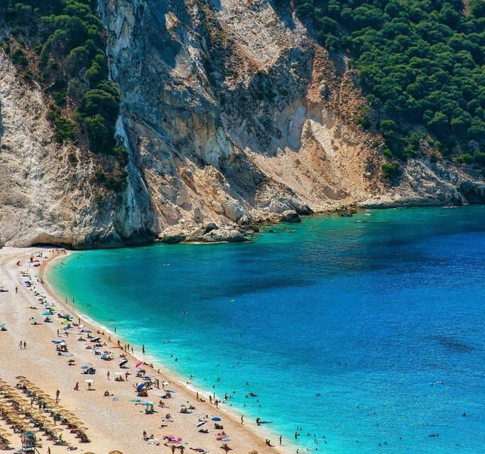 From Argostoli: Melissani Lake and Myrtos Beach Guided Tour