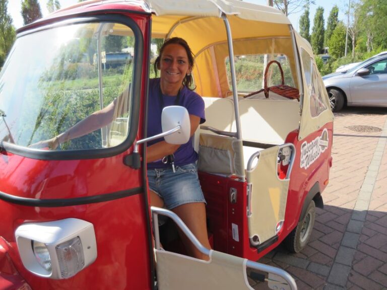 From Florence: Exclusive Tour of Tuscany by vintage Tuk Tuk