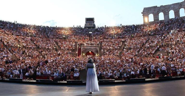 From Lake Garda: Verona Arena Opera Ticket with Transfer