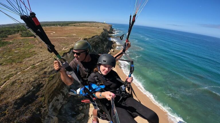 From Lisbon: Paragliding Pack (Flight+Video+Transportation)