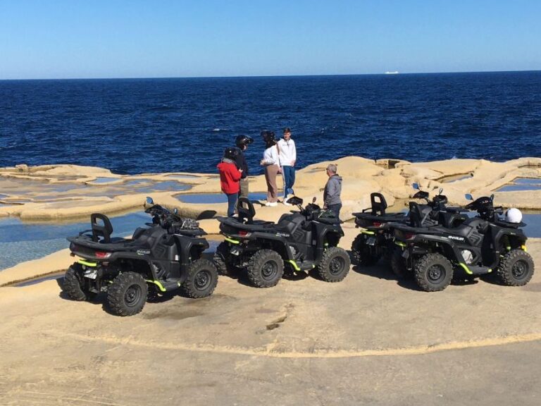 From Malta: Blue Lagoon and Gozo Tour w/Quads and Dinner