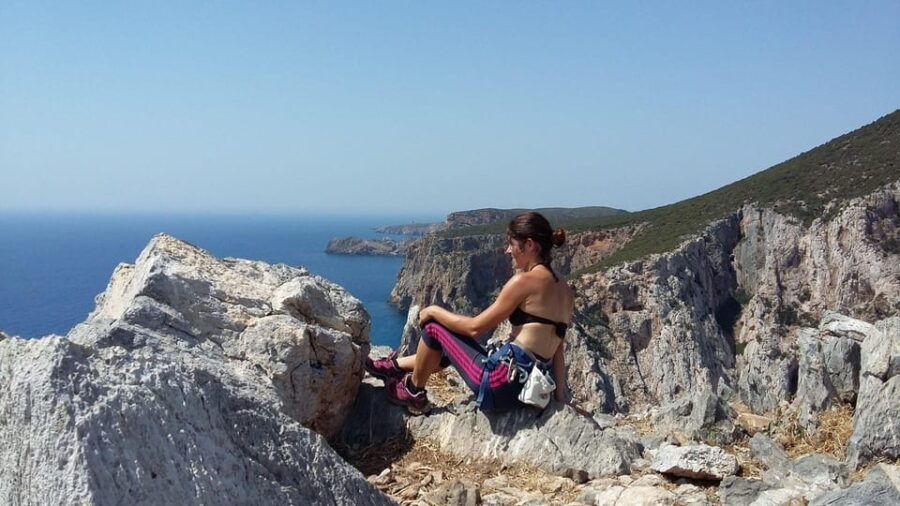 From Masua: climbing up Pan di Zucchero - Overview of the Climbing Experience