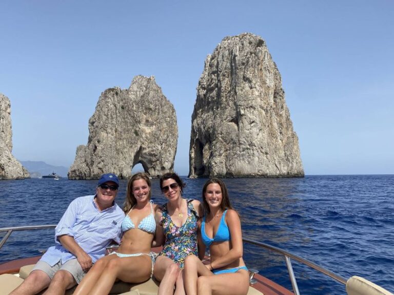 From Naples: Full day Capri Private Boat Tour