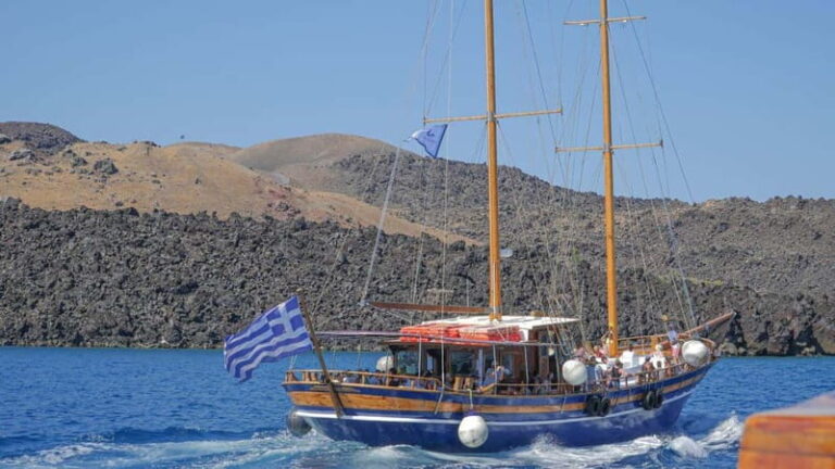 From Old Port:Volcanic Islands Boat Trip & Hot Spring Visit