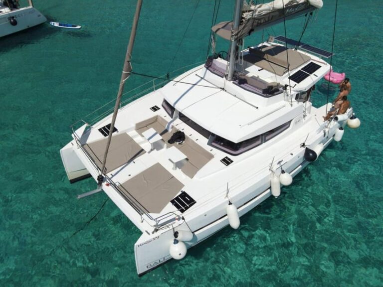 From Panormo: Private Sailing Catamaran Cruise with Lunch