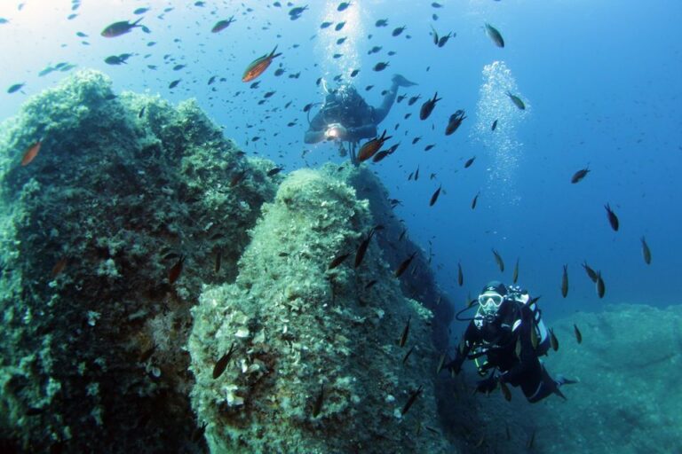 From San Teodoro: diving for experts in Tavolara and Molara