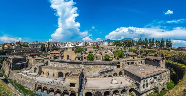 From Sorrento: Pompeii by Train with Vesuvius & Guided Tour