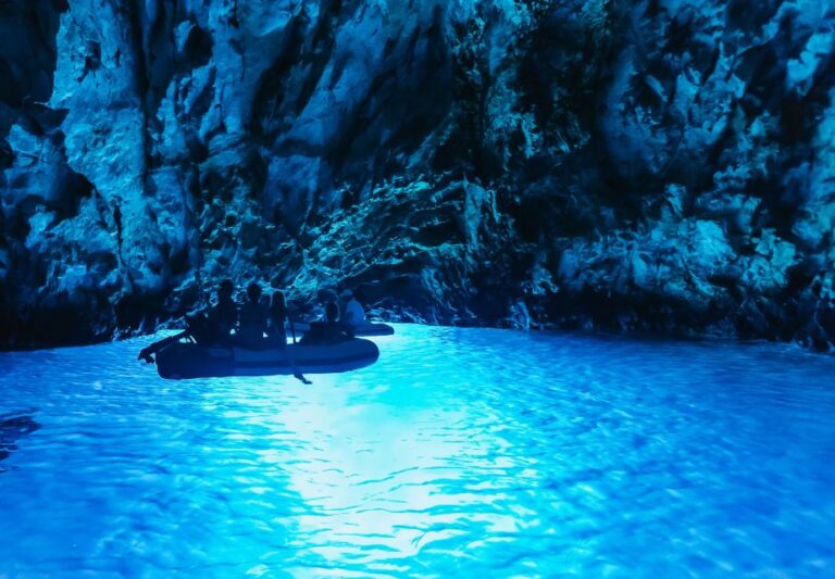 From Split: Blue Cave & 5 Islands with Vis & Hvar Boat Tour