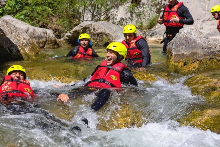 From Split/estanovac: Canyoning on Cetina River