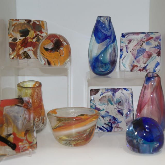Glass blowing in Prague