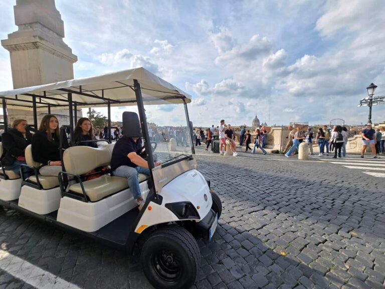 Golf Cart Tour of Rome: 3h with local guide and Gelato