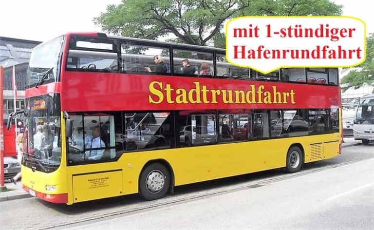 Hop-On/Hop-Off city tour incl. 1 hour harbor tour