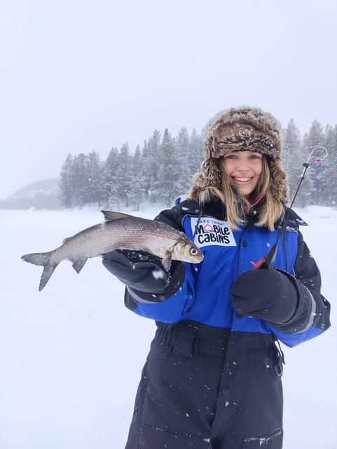 Inari: 2 hour Ice Fishing at Lake Inari