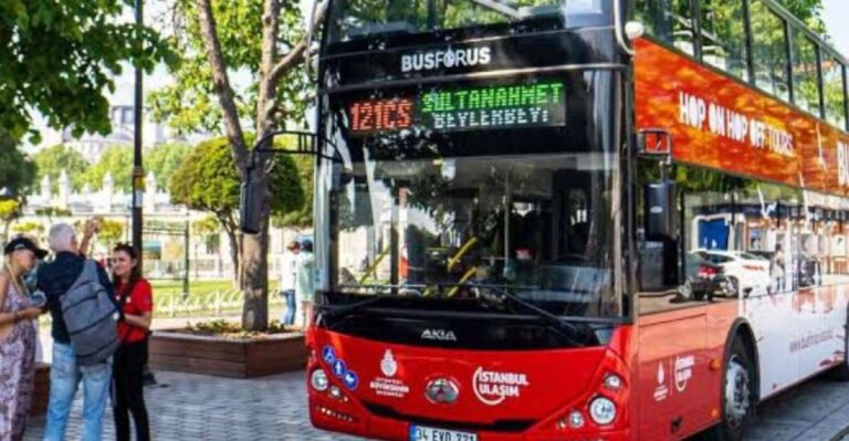 Istanbul Hop On Hop Off Bus\24 Hours Ticket