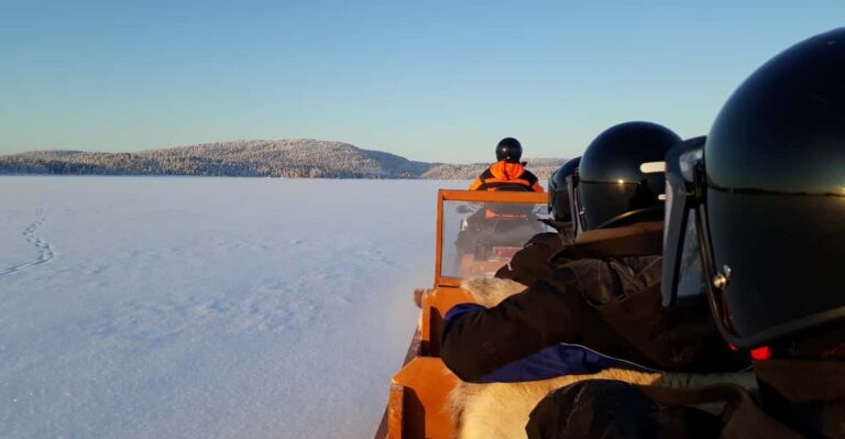 Ivalo: Ice Fishing Tour to Lake Inari, Reindeers & Lunch