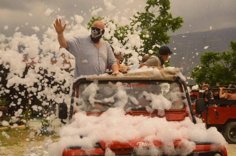 Jeep Safari-Lunch-Boat-Canyon-Waterfall-Foam,Water Party