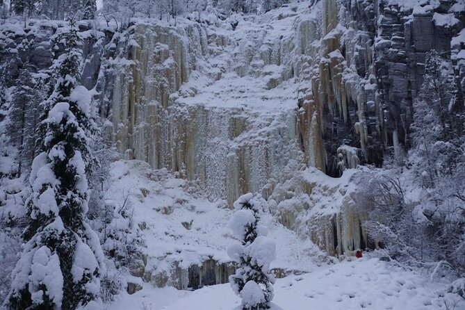 Korouoma- loop hiking to the magical frozen waterfalls