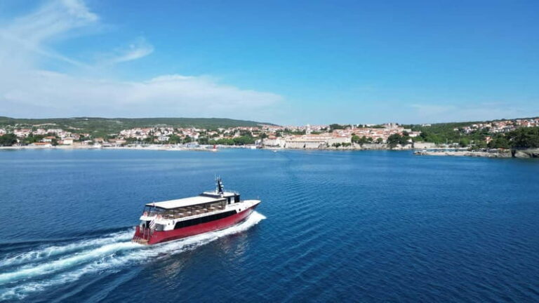 Krk: Boat Trip to Rab & Pag with Sightseeing & Swimming