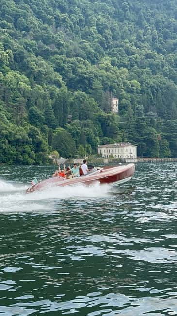 Lake Como 1 hour Luxury Private Boat Tour with driver