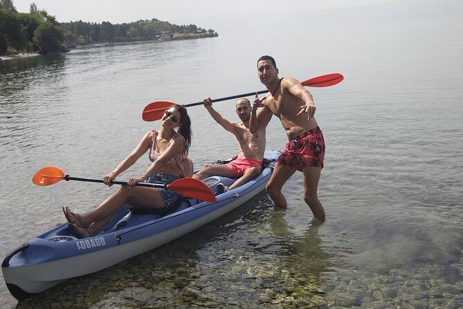 Lake Ohrid Kayaking with beach and BBQ Lunch