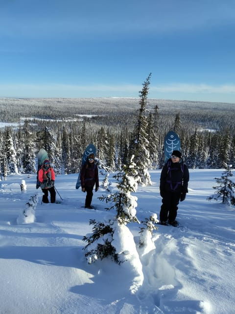 Levi: Snowsurfing Adventure with Snowshoe Hike