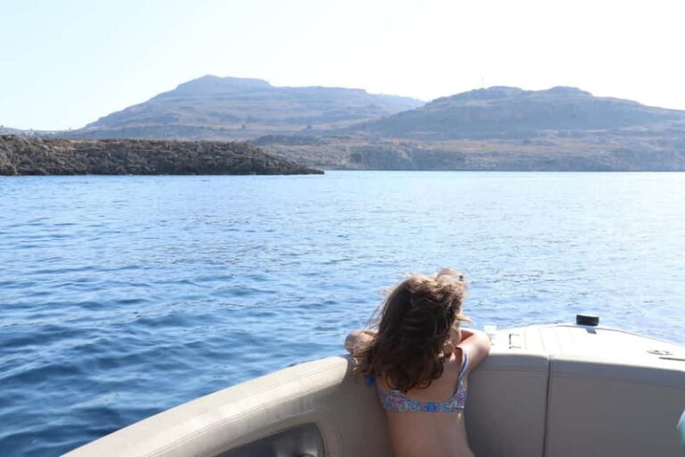 Lindos: Discover the Gems of Lindos – Private Speedboat Tour