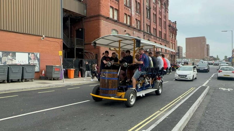 LIVERPOOL BEER BIKE WITH BEER INCLUDED - Exploring Liverpool on a Beer Bike: What to Expect