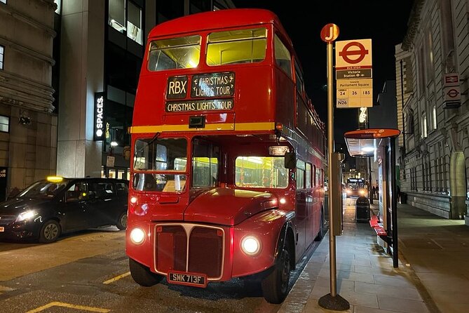 London Christmas Lights Tour by Vintage Double-Decker Bus