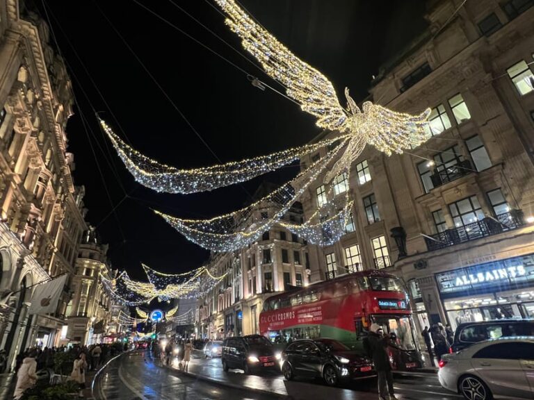 London: Private Festive lights walking tour with a local